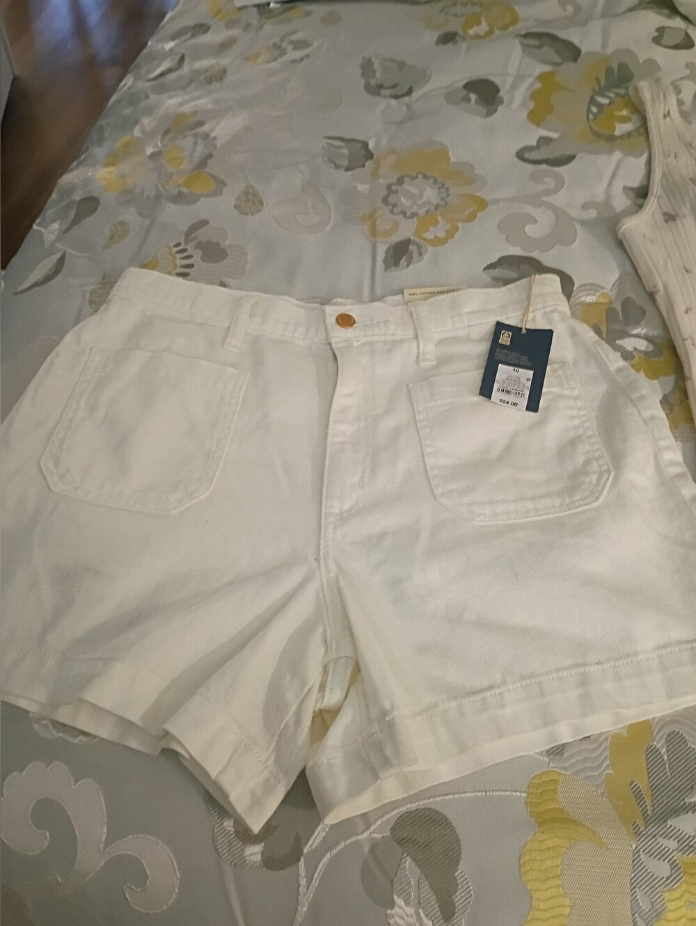 Universal Thread White High-Waist Cotton Shorts NWT